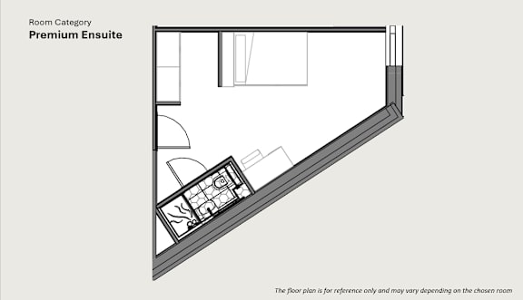 A floor plan of a Premium Ensuite room is shown.
