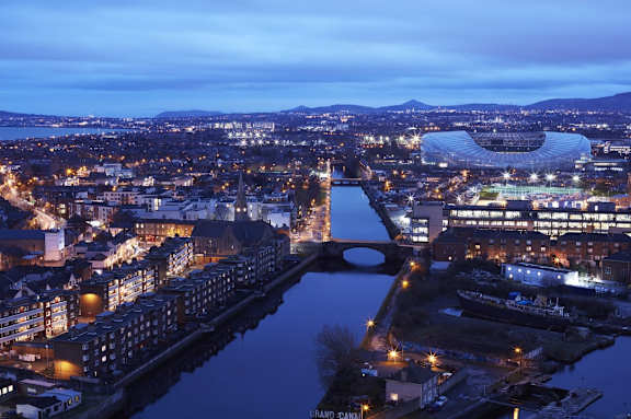 Capital Dock Views of Liffey River and Aviva