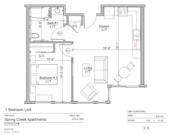 Floor Plan  1 Bedroom 1 Bathroom
