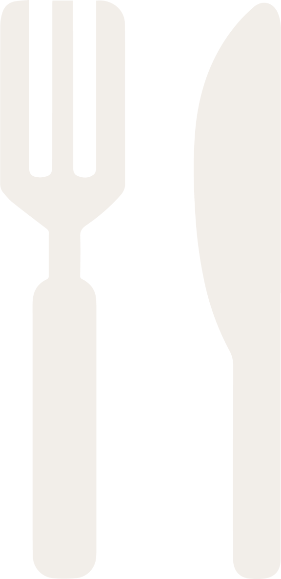 a silhouette of a fork and a glass color