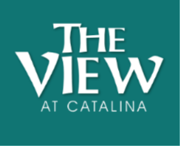 The logo for The View at Catalina.