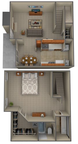 Floor Plan  1-Bedroom floor plan
