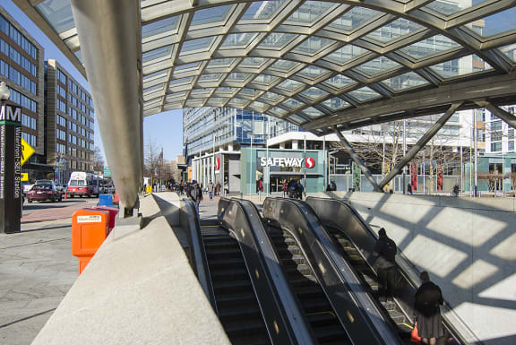 The SW Waterfront metro station at Lex and Leo at Waterfront Station, District of Columbia 20024