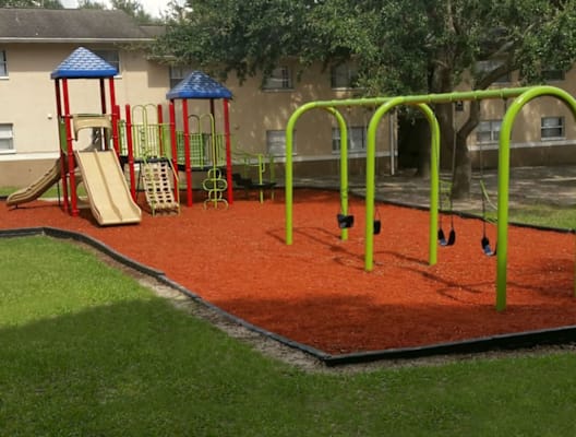 the playground at the apartments for rent