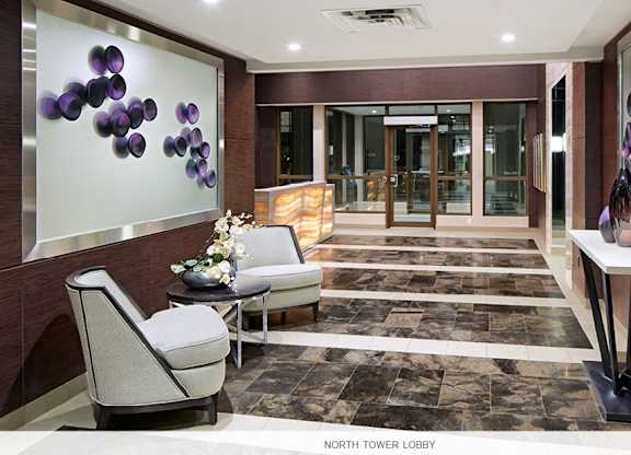 Apartment Lobby with Seating Area North Tower