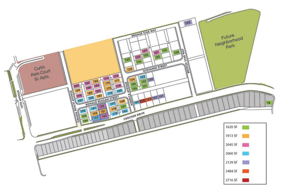 a site plan of the development
