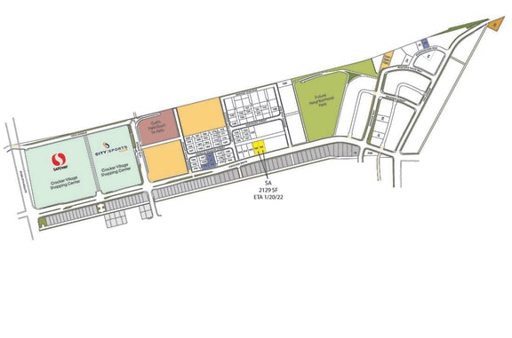 a plan of the redeveloped shopping centre