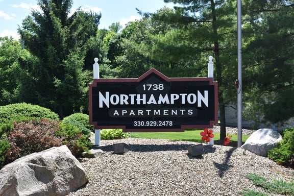 Akron Ohio Apartment Rentals Northampton Apartments by Redwood Exterior Original Sign