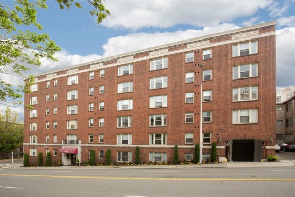 Front of Brick Building at Stockbridge Apartment Homes, Seattle