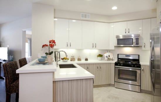 Horizons at Calabasas kitchen area with appliances