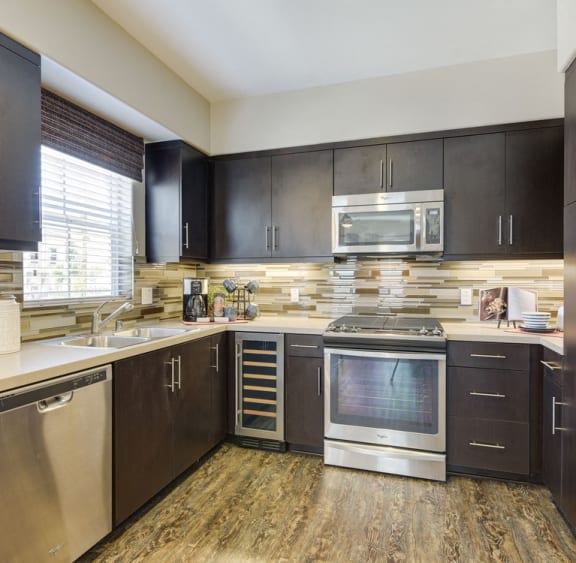 Model Unit Kitchen at Avino in 92130