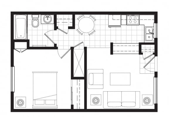 Casa Del Rey Oeste 528sqft