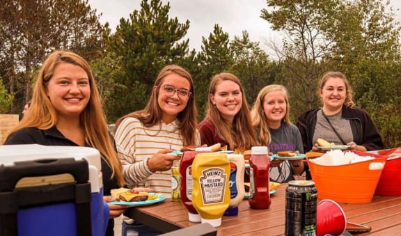 Residents enjoying fall festivities