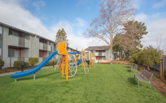 our apartments have a playground for your kids to play at Sunnyvale Crossings Apartments, LLC, Sunnyvale, CA