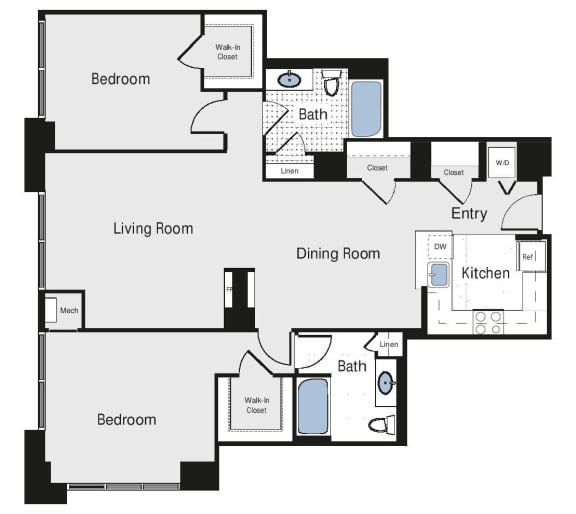 2 bed 2 bath apartment rentals in arlington