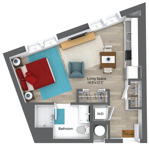 S8 Floor Plan at Union 346, Somerville Massachusetts