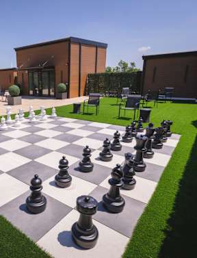 Outdoor Chess Board Game at The Franklin at Westfield, Westfield