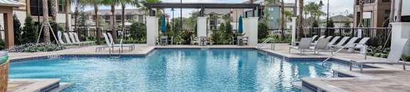 Shimmering Pool view at POINTE AT EAST SHORE APARTMENTS, APOPKA, 32703