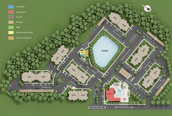 Site Map at Meridian Obici, Suffolk, VA