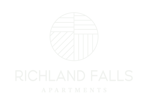 a green background with the words richland falls apps on it