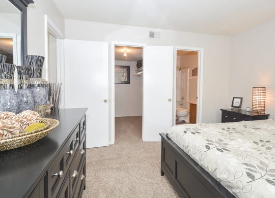Bedroom with Walk-In Closet and Bathroom