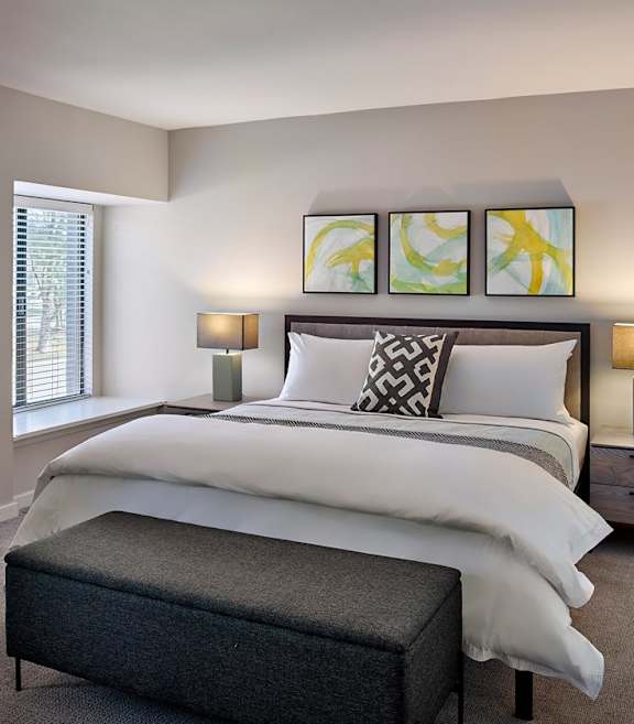 luxury townhome bedroom Blue Bell Villas