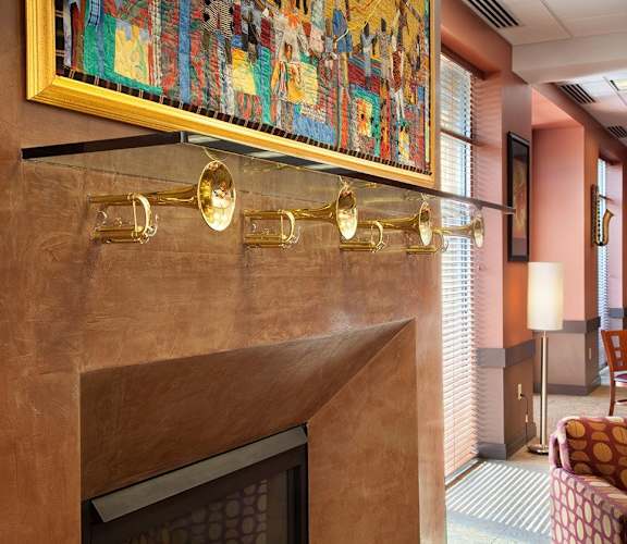 Fireplace décor-Legacy Apartments, Pittsburgh, PA 15219