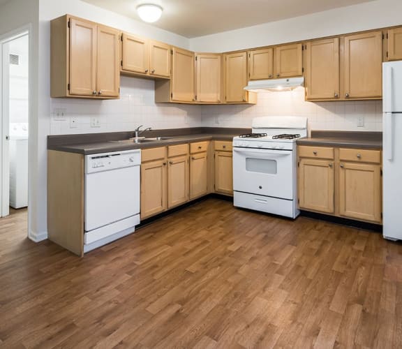 Apartment Kitchen and appliances, Duneland Village Apartments Gary, IN