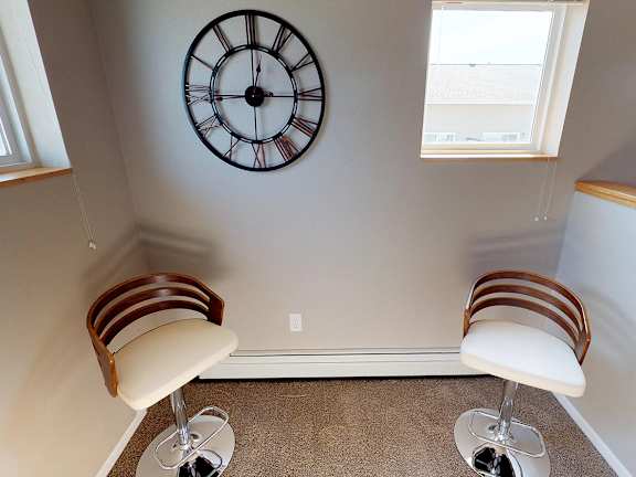 space above stairs, seating