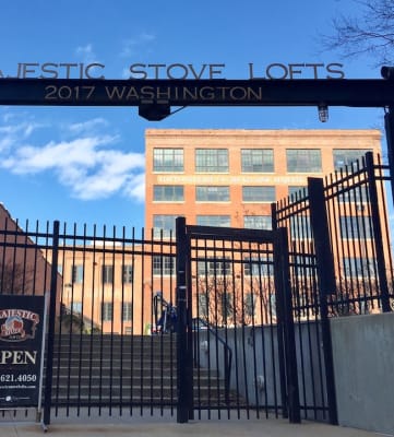 the entrance to maastric store lofts in front of the gate to the