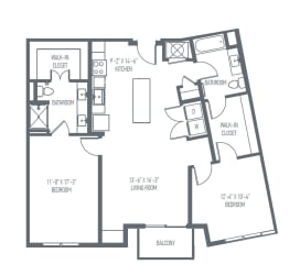 D3 | D4 Floor Plan D3 | D4 Floor Plan at Union Berkley, Kansas City, Missouri