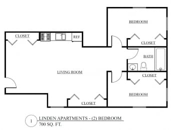 Floor Plan Two Bedroom