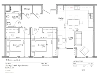 Floor Plan 2 Bedroom 1 Bathroom