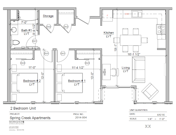 Floor Plan  2 Bedroom 1 Bathroom