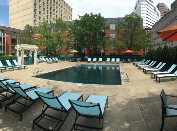 Pool Side Relaxing Area at Gramercy on Garfield, Ohio, 45202