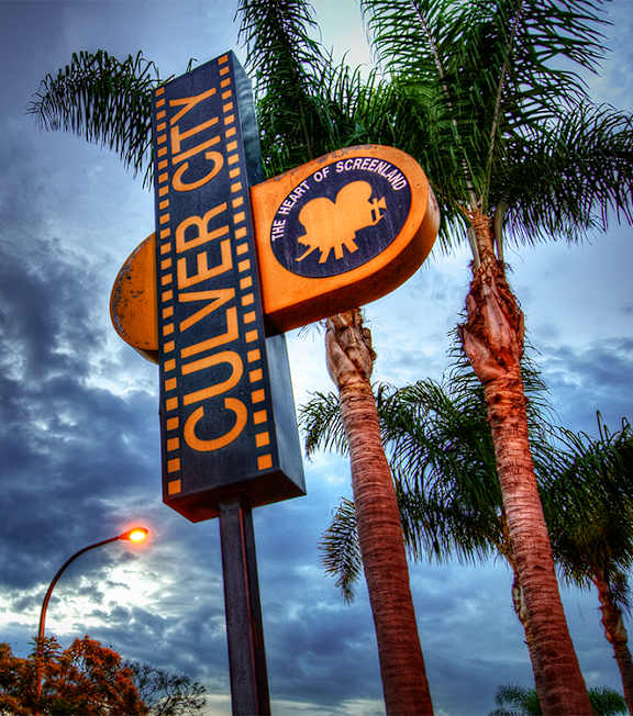 Culver City sign at Alon Apartments, Los Angeles