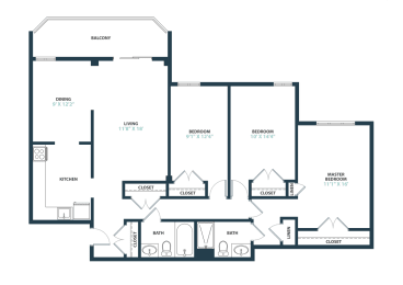 Trillium Three Bedroom apartment home  at Trillium Apartments, Virginia, 22031