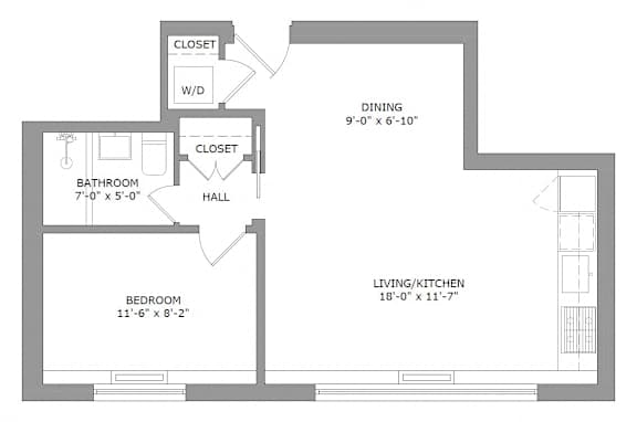 Whispering Oaks Unit 205 Floor Plan