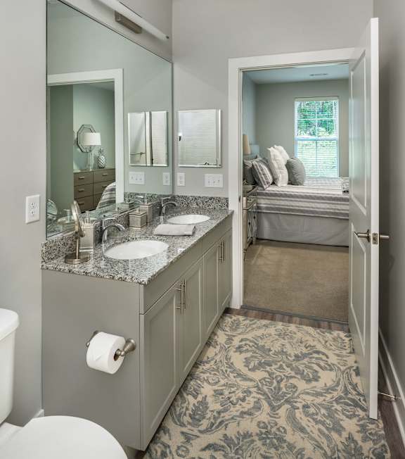 master bathroom, granite, quartz, apartments, freeport Maine