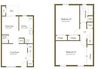 2 bed 1.5 bath D at Liberty Gardens Apartments, Maryland
