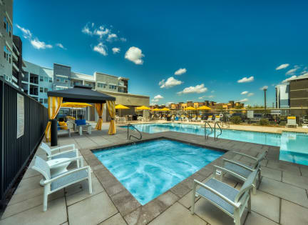Swimming Pool with Spa and Cabanas at Cuvee, Glendale, Arizona