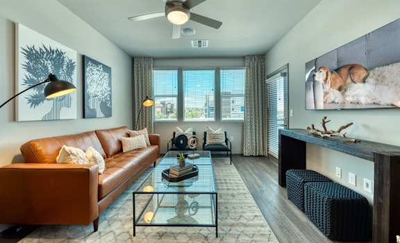 Ceiling fans in Living Room and Bedrooms at Cuvee, Glendale, 85305