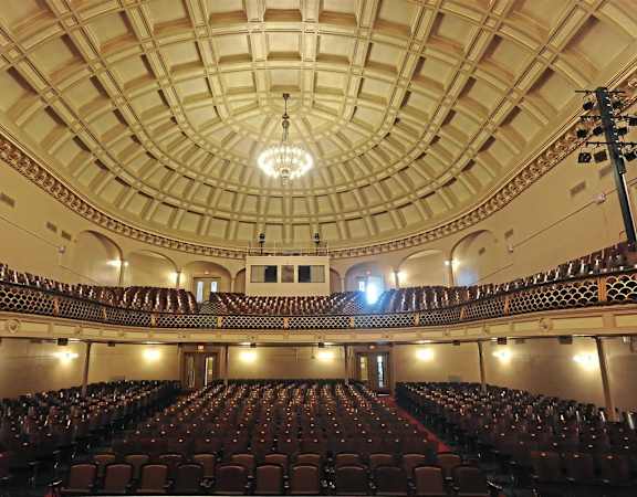 a view of the auditorium from the stage