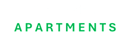 The image displays the words "MCDOWELL APARTMENTS" in large, green letters.