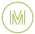 A green circle with the letters "IM" in the center.