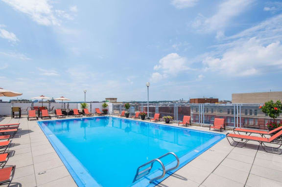 pool deck at Windsor House
