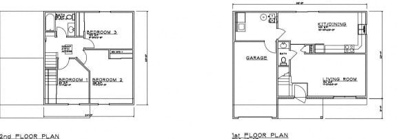 Floor Plan  3 Bedroom Duplex
