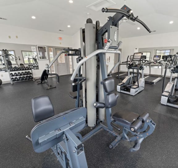 24-Hour Fitness Center at Hunters Pond Apartment Homes, Champaign