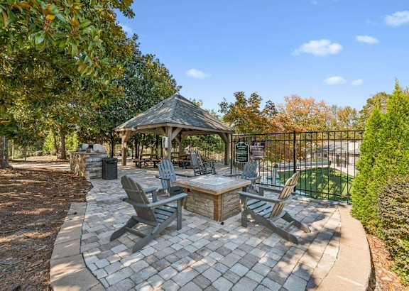 Outdoor Firepit Patio at Park Ridge Estates, Durham, 27713