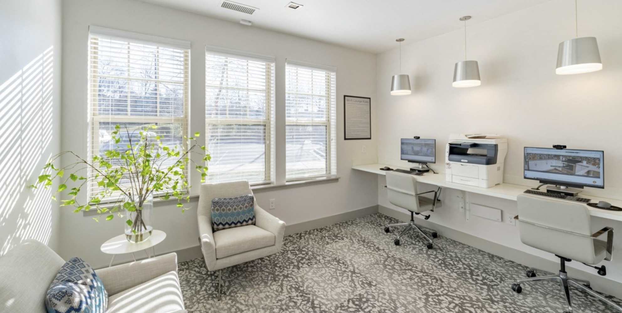 Work space at Sycamore at Tyvola Apartments (4 of 8)